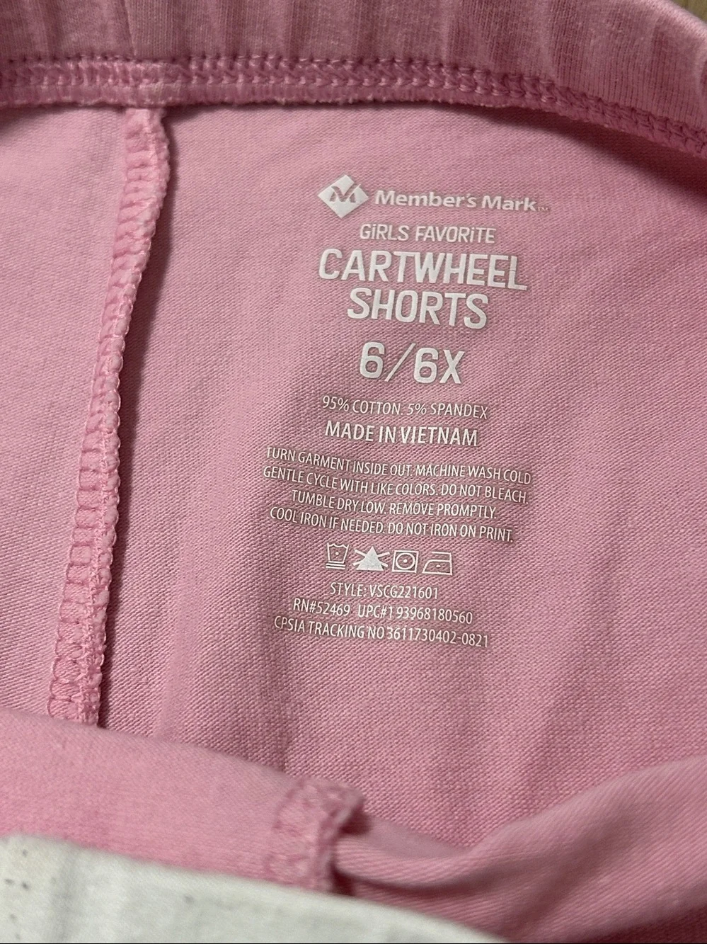 Member’s Mark Girls 3-Pack Stretch Cartwheel Shorts Size 6-6X Bike School Shorts